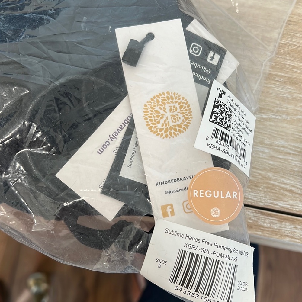 COPY - Kindred Bravely black nursing bra small